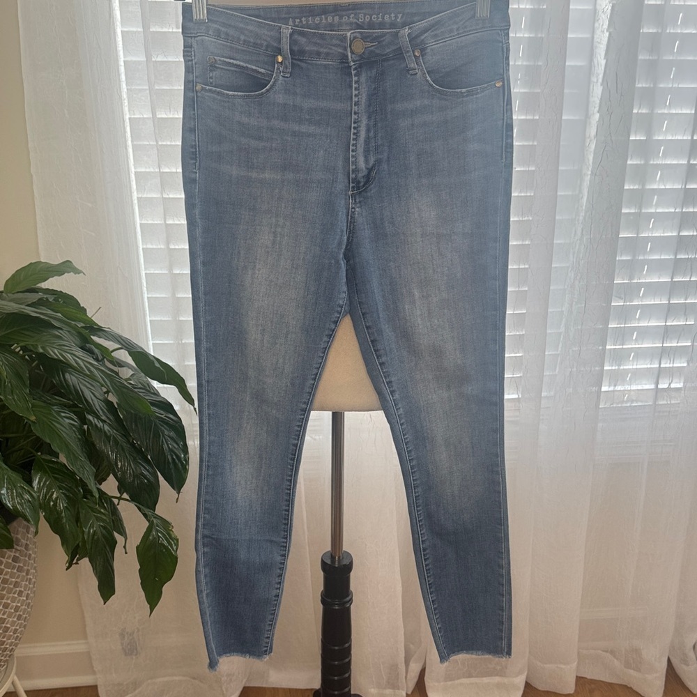 Articles Of Society Blue Ankle Jeans